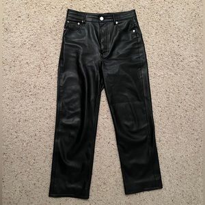 FULL LENGTH FAUX THE ‘90S LEATHER PANTS